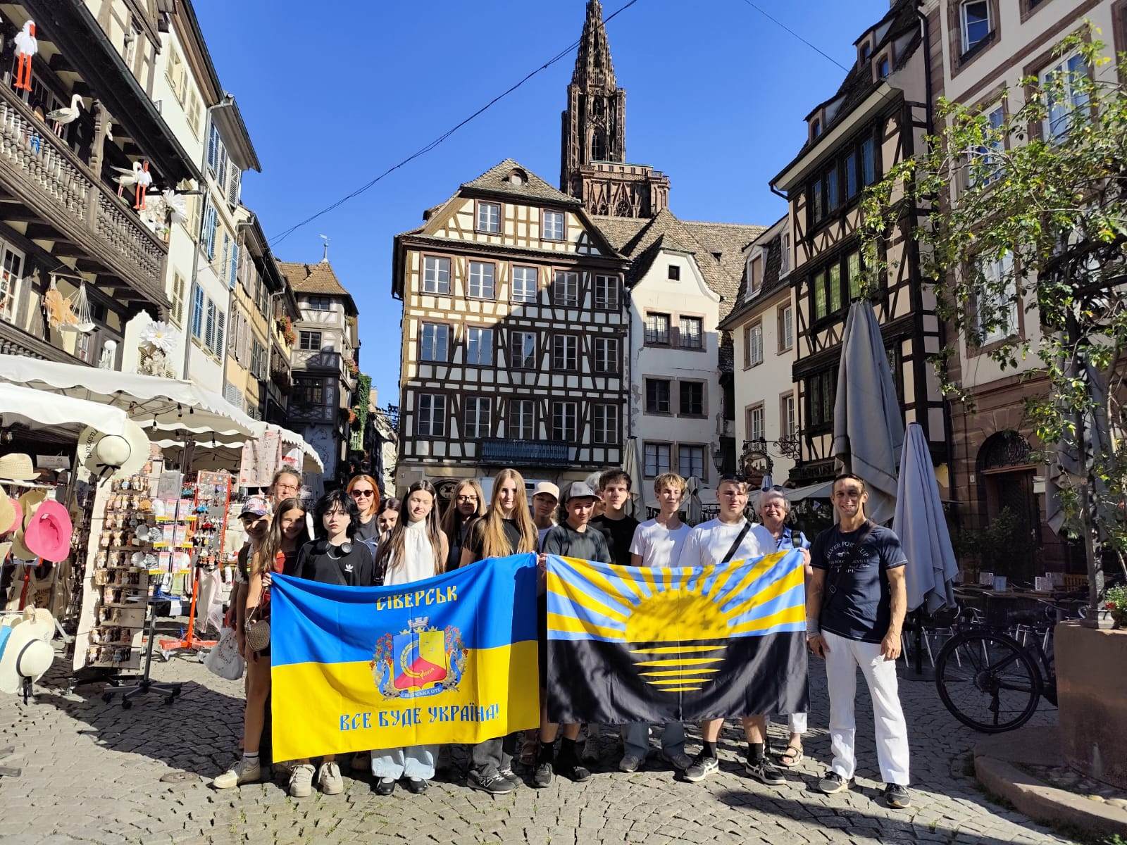 Besuch der ukrainischen Jugendlichen in Straßburg